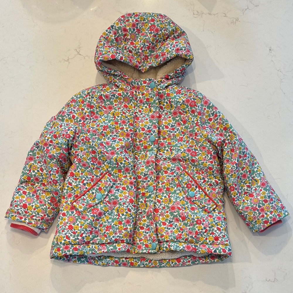 Boden fleece lined jacket. So many cute details, as pictured.